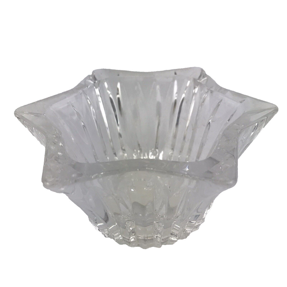 Mikasa Diamond Fire Votive Glass 6 Point Star 5" Candle Holder QQ254